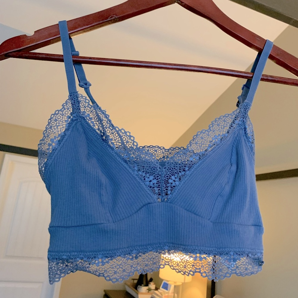 SIZE SMALL BLUE TARGET COLSIE TANK TOP/BRALETTE